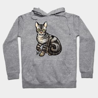 Cat - Ocicat - Gray Marbled Hoodie